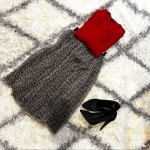 Leopard Cheetah Print • Midi Skirt • Mossimo (Target brand) • XS